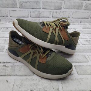 OluKai Mio Li Sneaker Men's Size 9 Hunter Green Lava Rock Casual Comfort Shoes